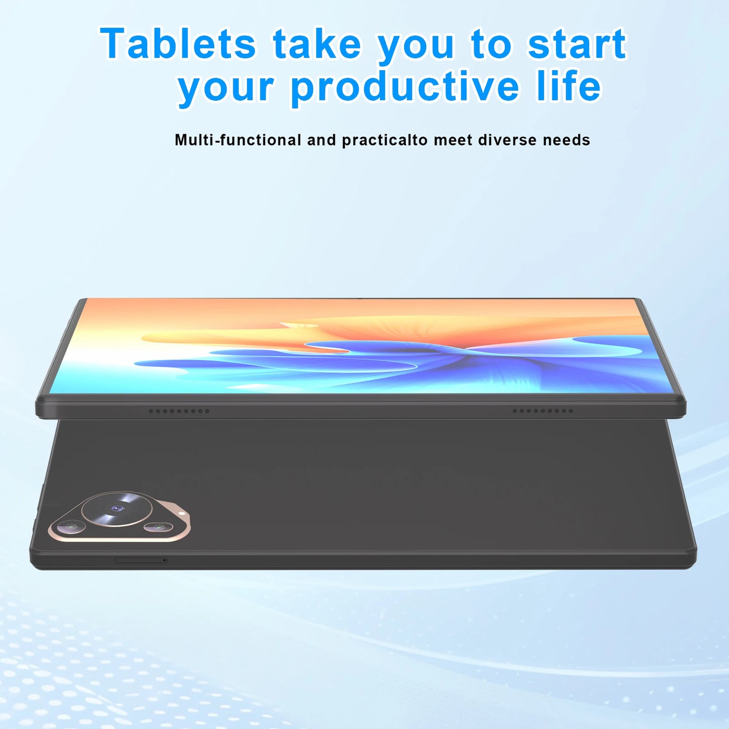Tablette Android pas chers ‘’13 10.1” – Haute Performance, Caméras 24MP/48MP, 16GB RAM + 1TB Stockage