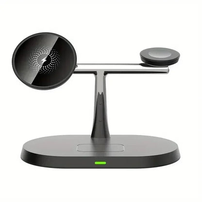 Station de charge rapide 3 en 1 magnétique sans fil pour iPhone 16 15 14 13 12 Pro iWatch 9 8 Airprods